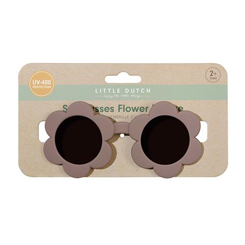 Child sunglasses Flower Shape Mauve