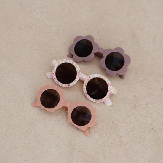 Child sunglasses Flower Shape Mauve
