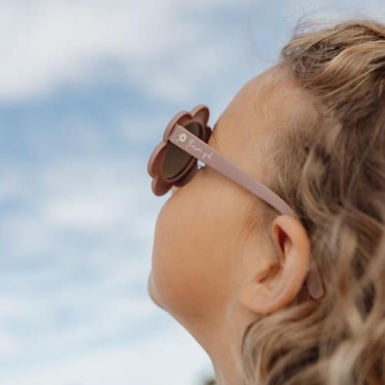 Child sunglasses Flower Shape Mauve