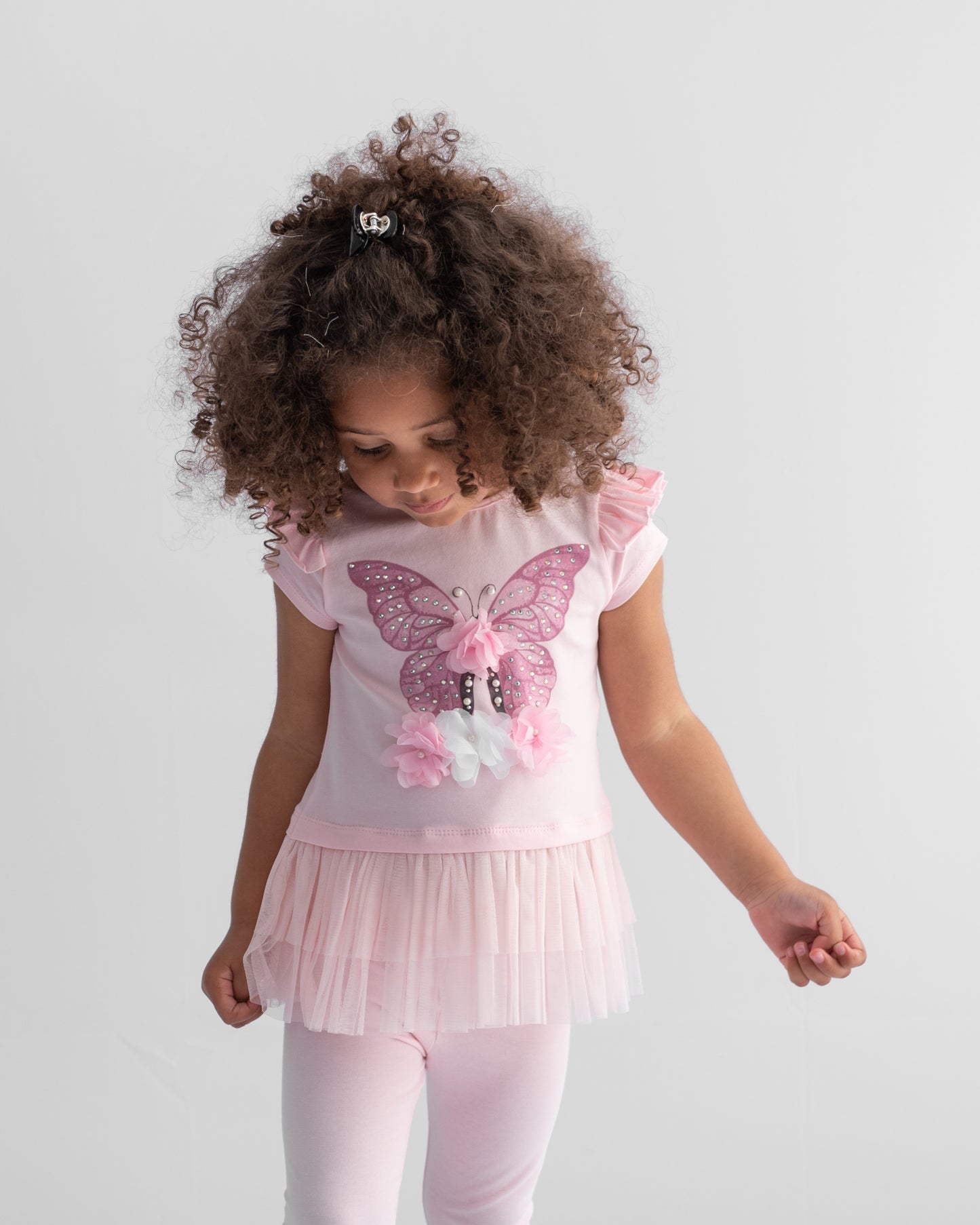 Pink Butterfly Legging Set