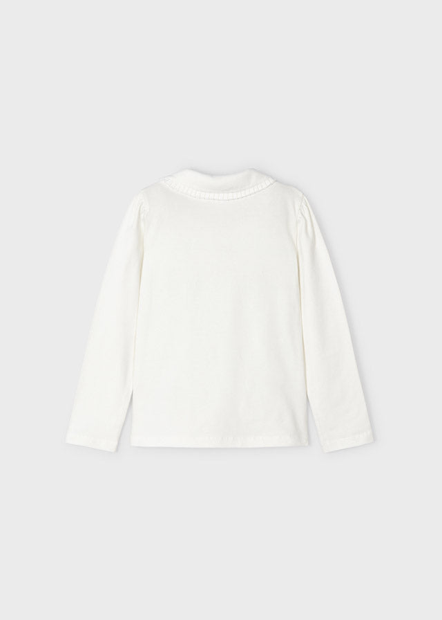 Ivory Cotton Polo Top