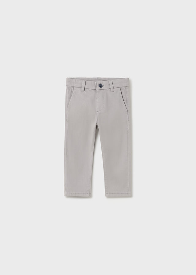 Grey Cotton Chino