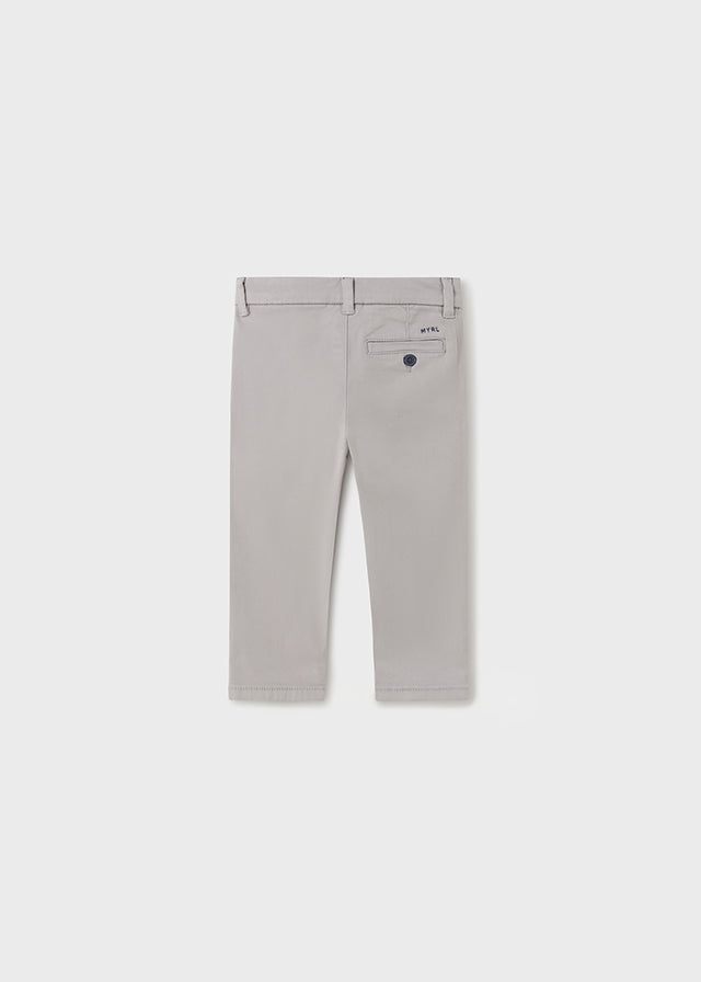 Grey Cotton Chino