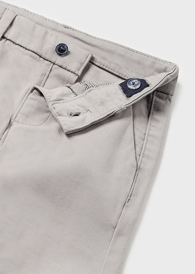 Grey Cotton Chino