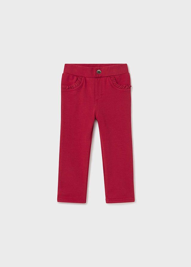 Red sales cotton pants