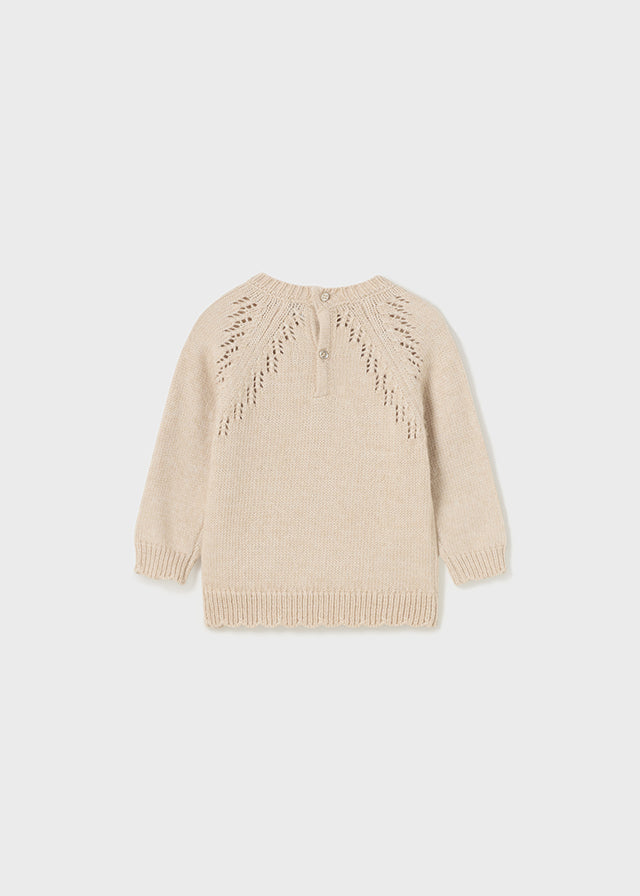 Beige Girl Knitted Sweater