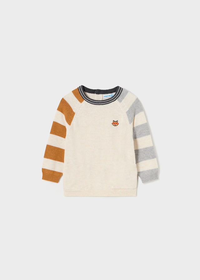 Cream Striped Sweater