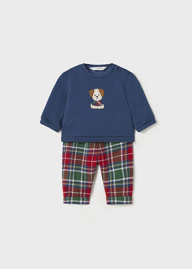 Red & Blue Tartan Set