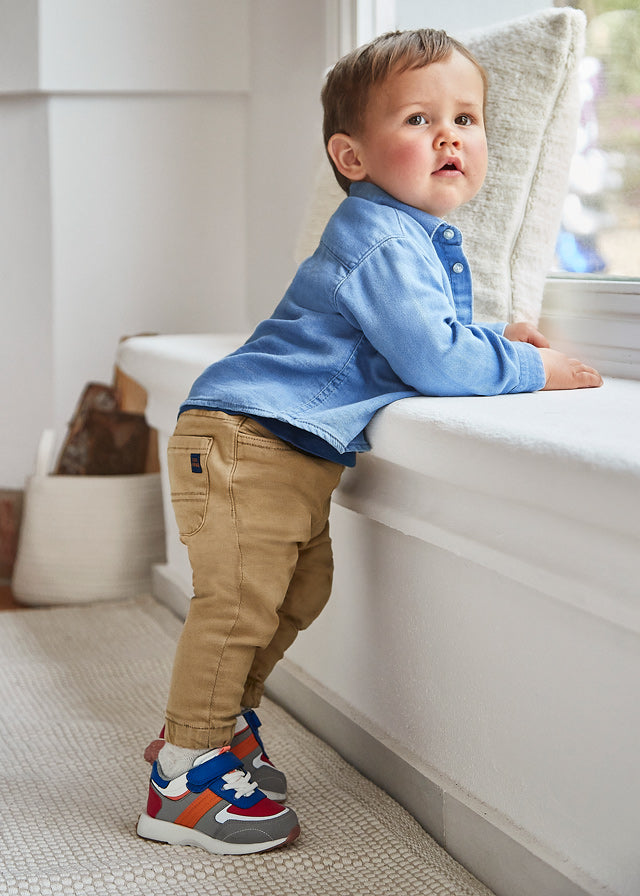 Camel Cotton Trousers