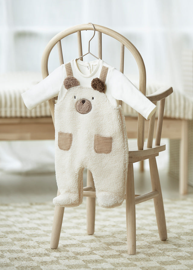 Ivory Teddy Fleece Romper