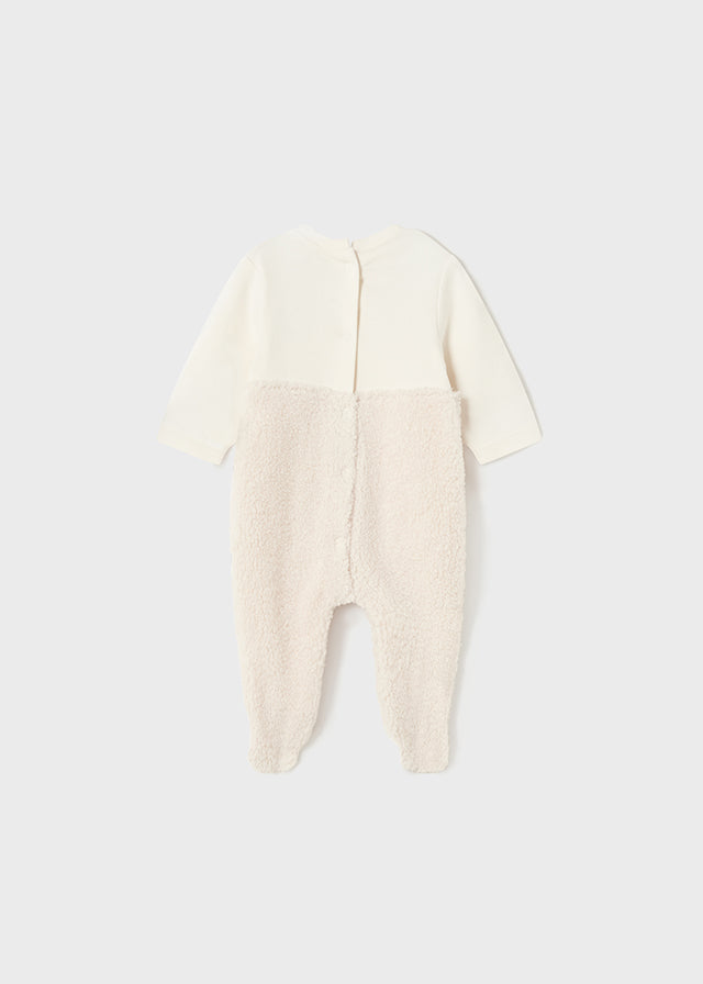 Ivory Teddy Fleece Romper