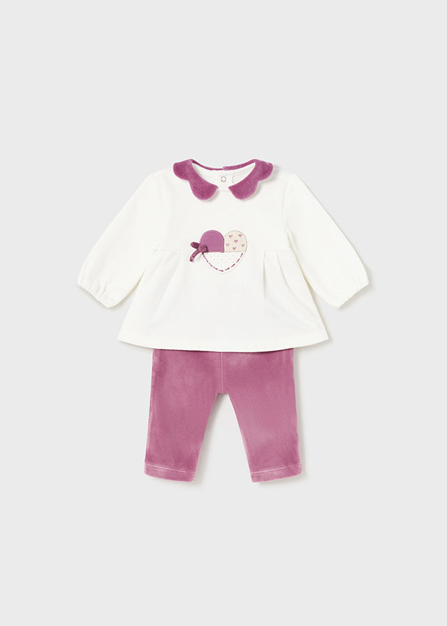 Purple & Ivory 4 Piece Leggings Set