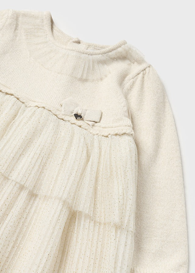 Ivory Frill Dress