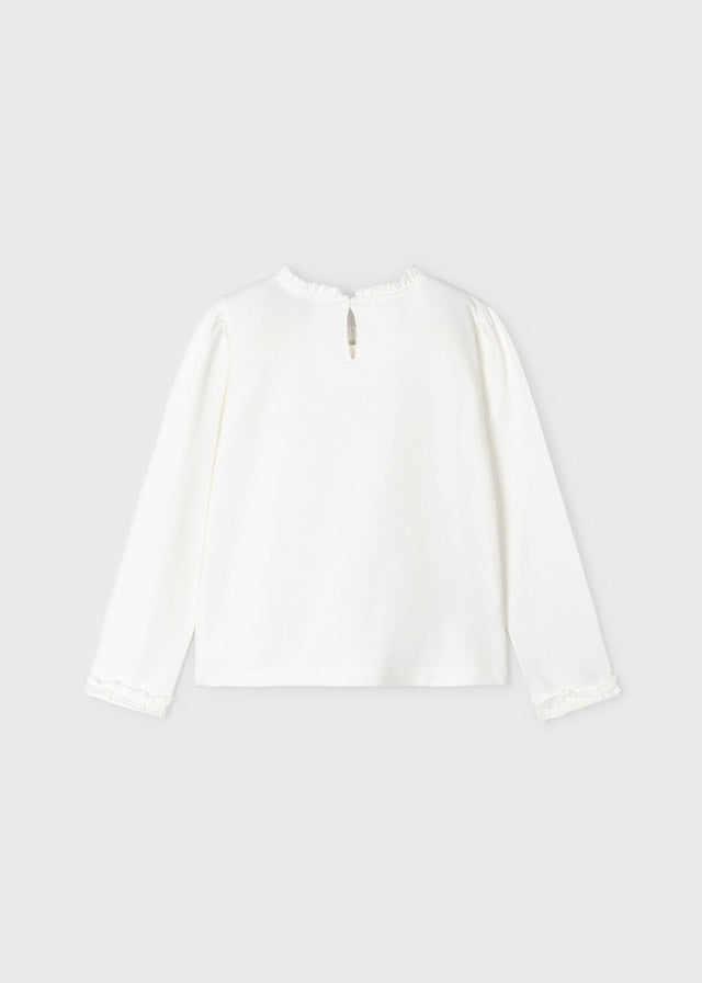Long Sleeved White Girl Top