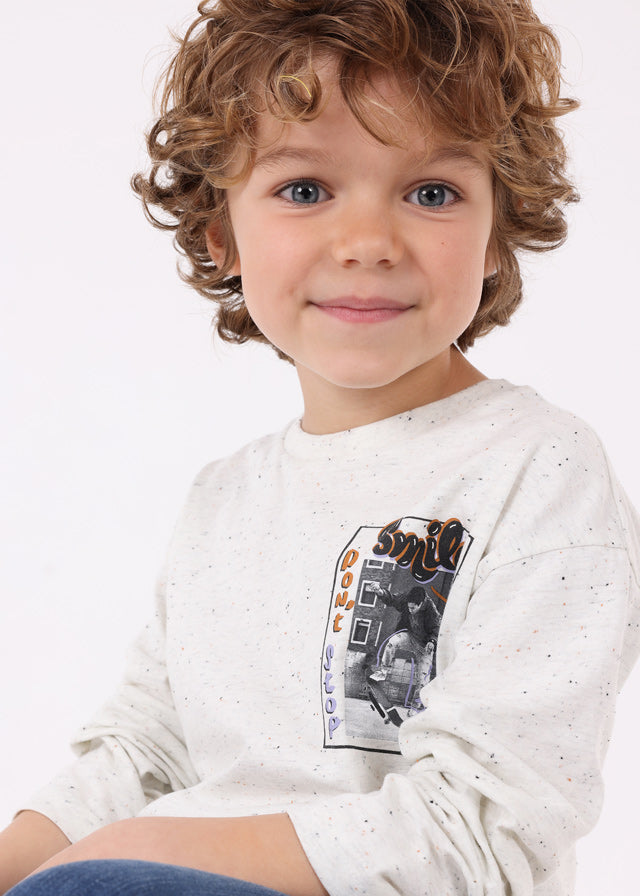 Long Sleeved Ivory Boys Top