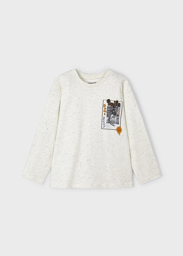 Long Sleeved Ivory Boys Top