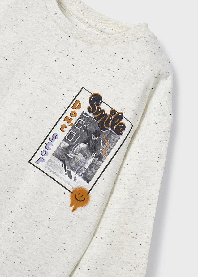 Long Sleeved Ivory Boys Top