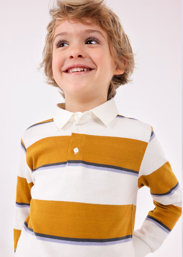 Striped Mustard Long Sleeved Top