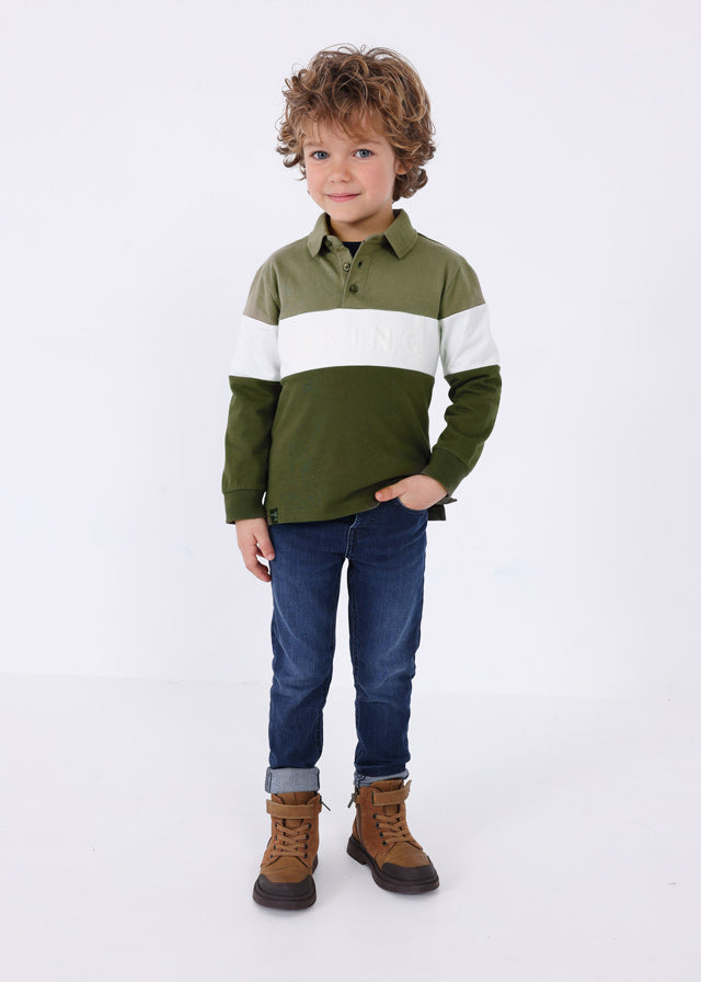 Boys Striped Rugby Shirt