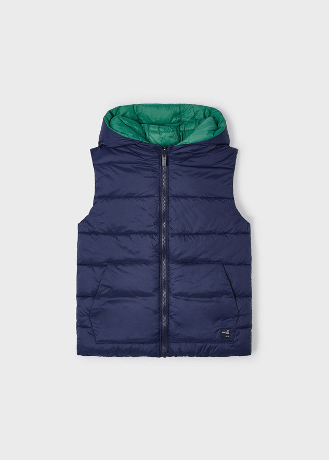 Navy & Green Reversible Gilet