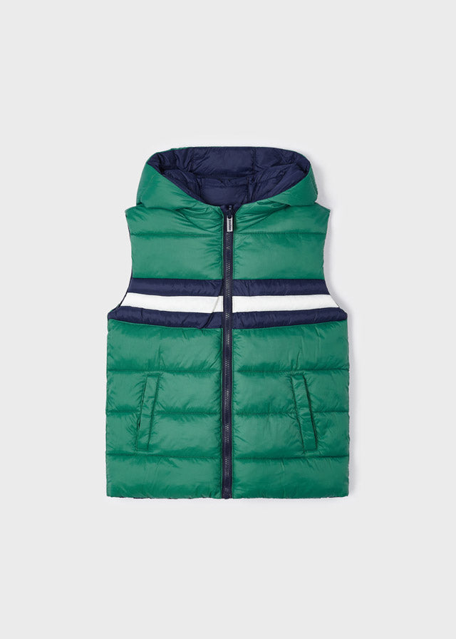 Navy & Green Reversible Gilet