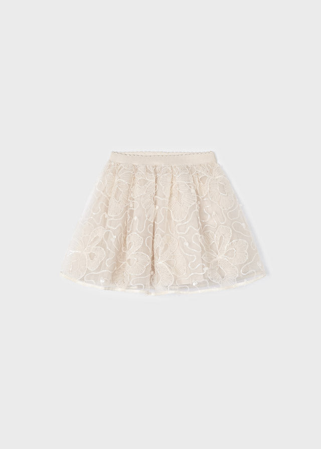 Ivory Tulle Skirt