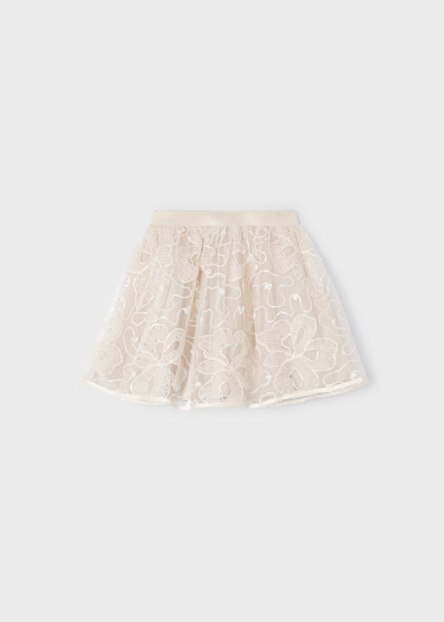 Ivory Tulle Skirt
