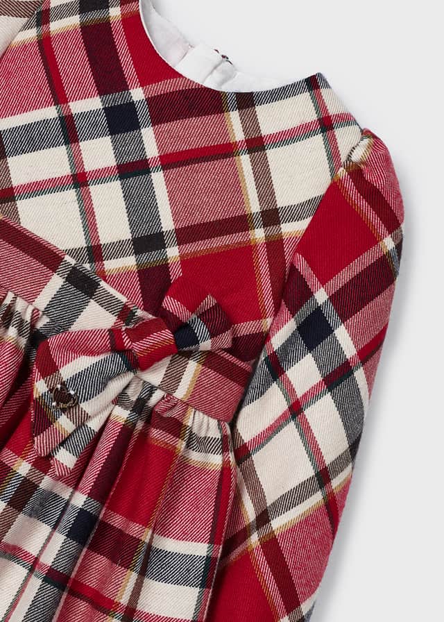 Red plaid dress