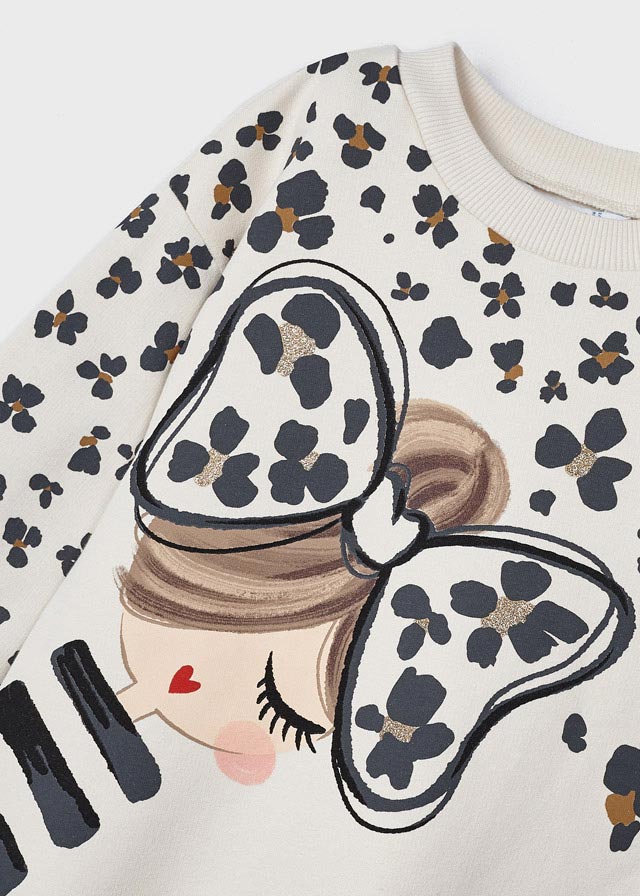 Ivory Sweatshirt Dress