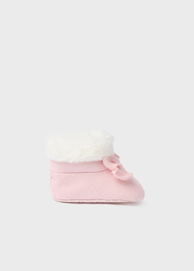 Pink Knitted Bootie