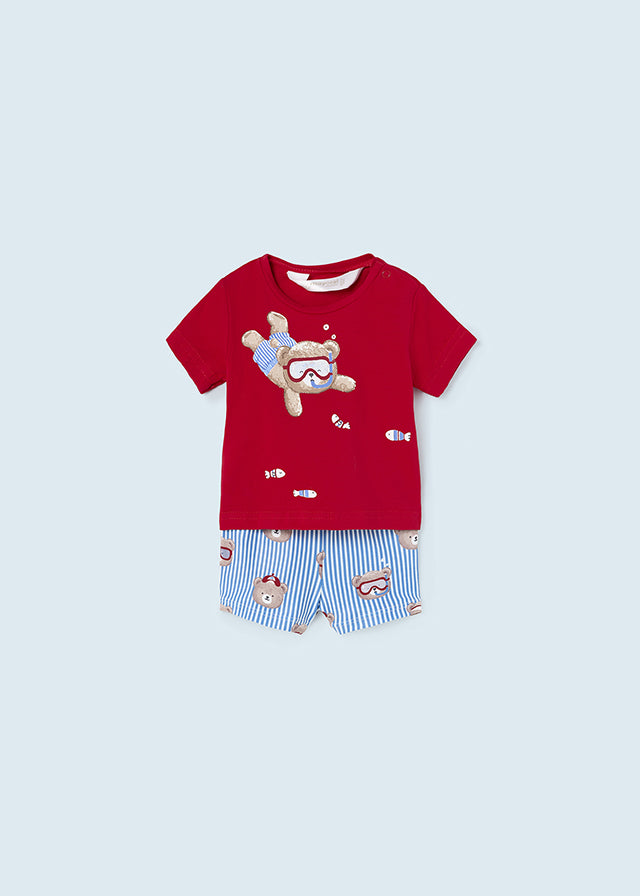 2 piece red set