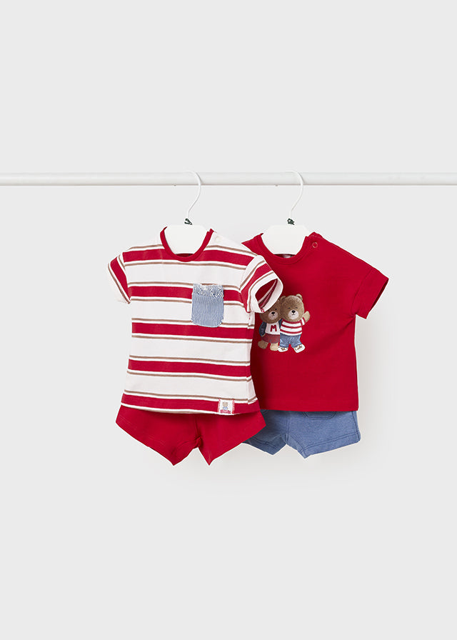 4 piece red set