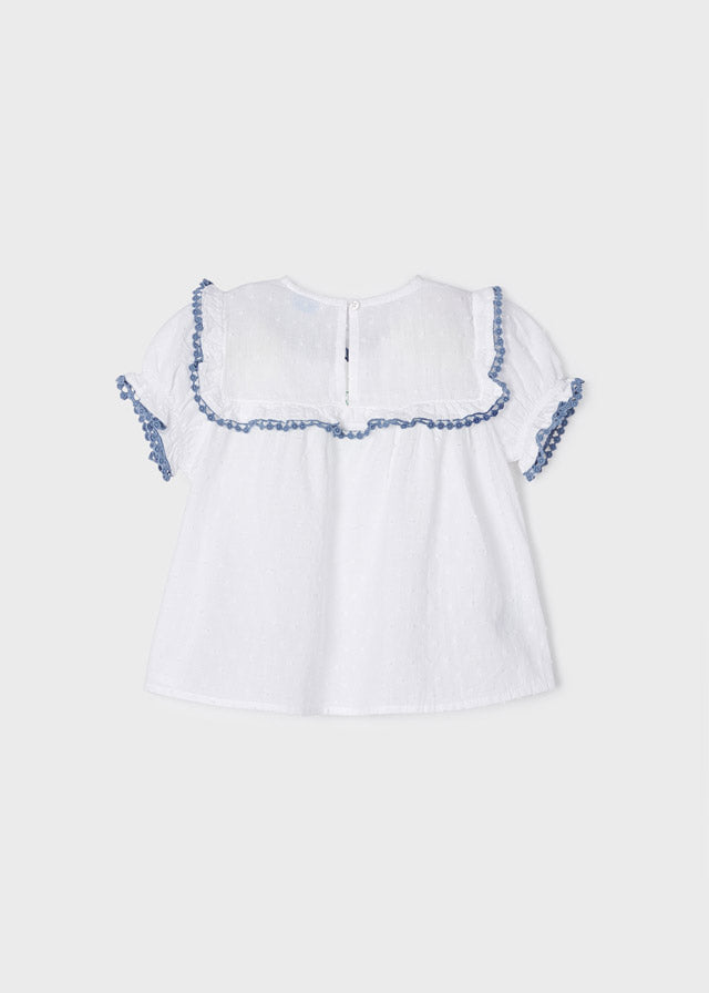 White Embroidered Blouse