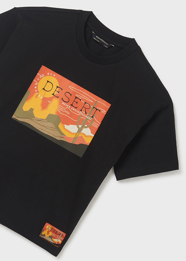 T-shirt With Desert Print