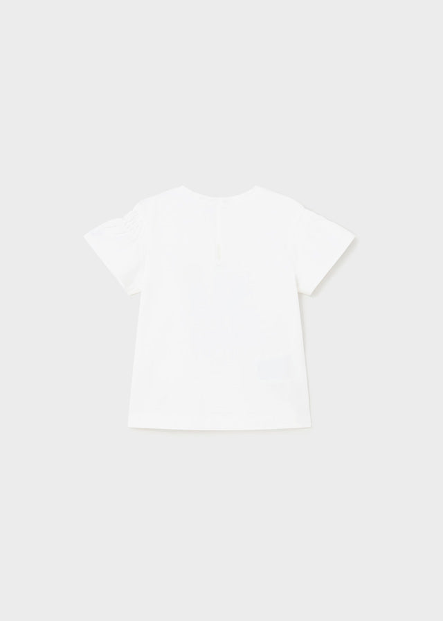 White Short Sleeved Top