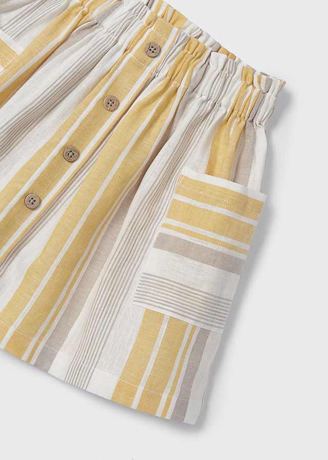 Yellow Striped Skirt