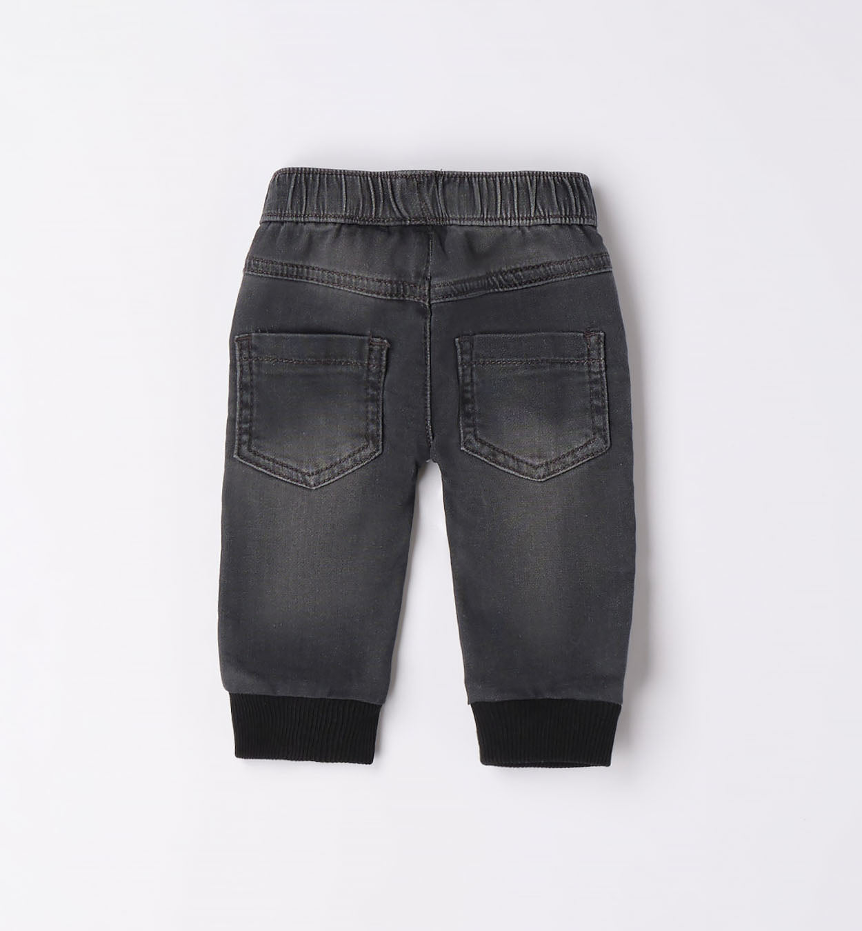 Black denim trousers