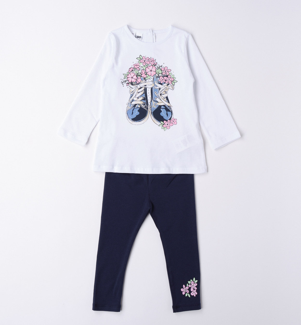 Long Sleeved Set With Flower Print