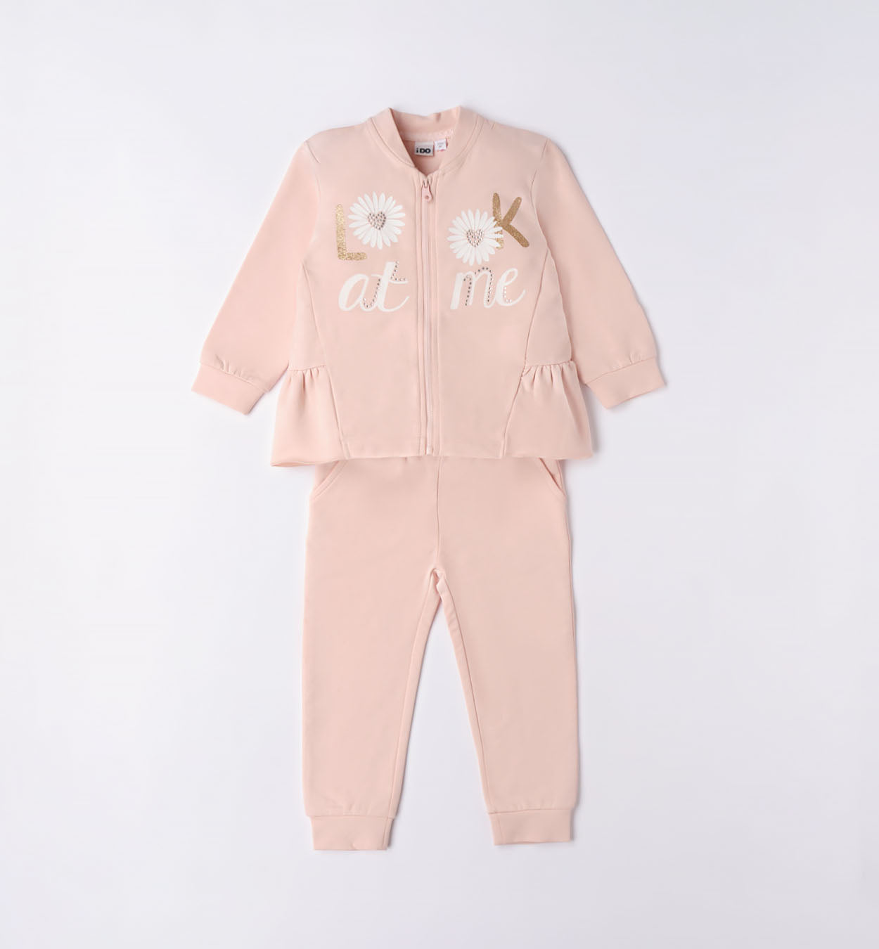 Daisy two piece pink jogging set