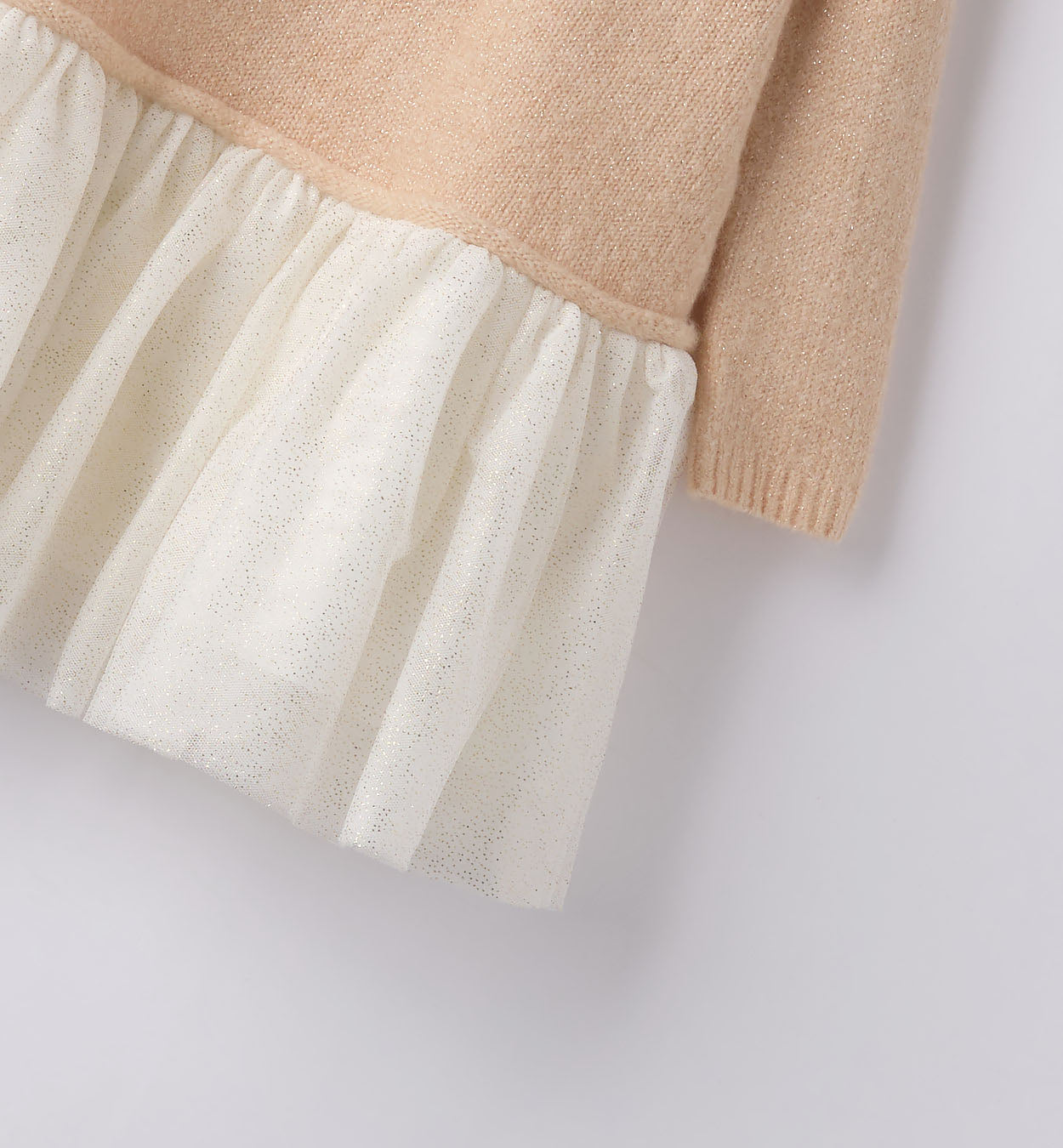 Knitted Ivory Bow Dress