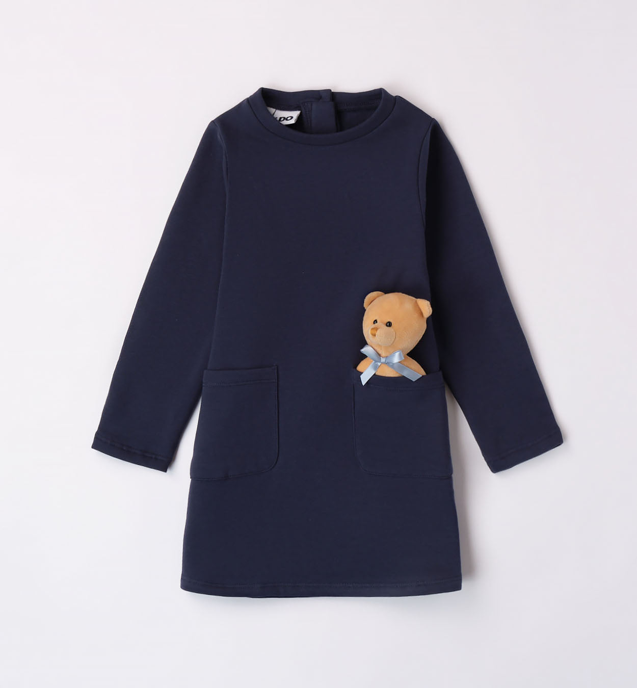 Navy Dress With Teddy
