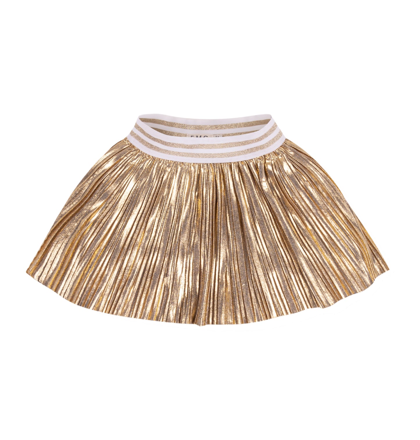 Gold Pleated Skirt