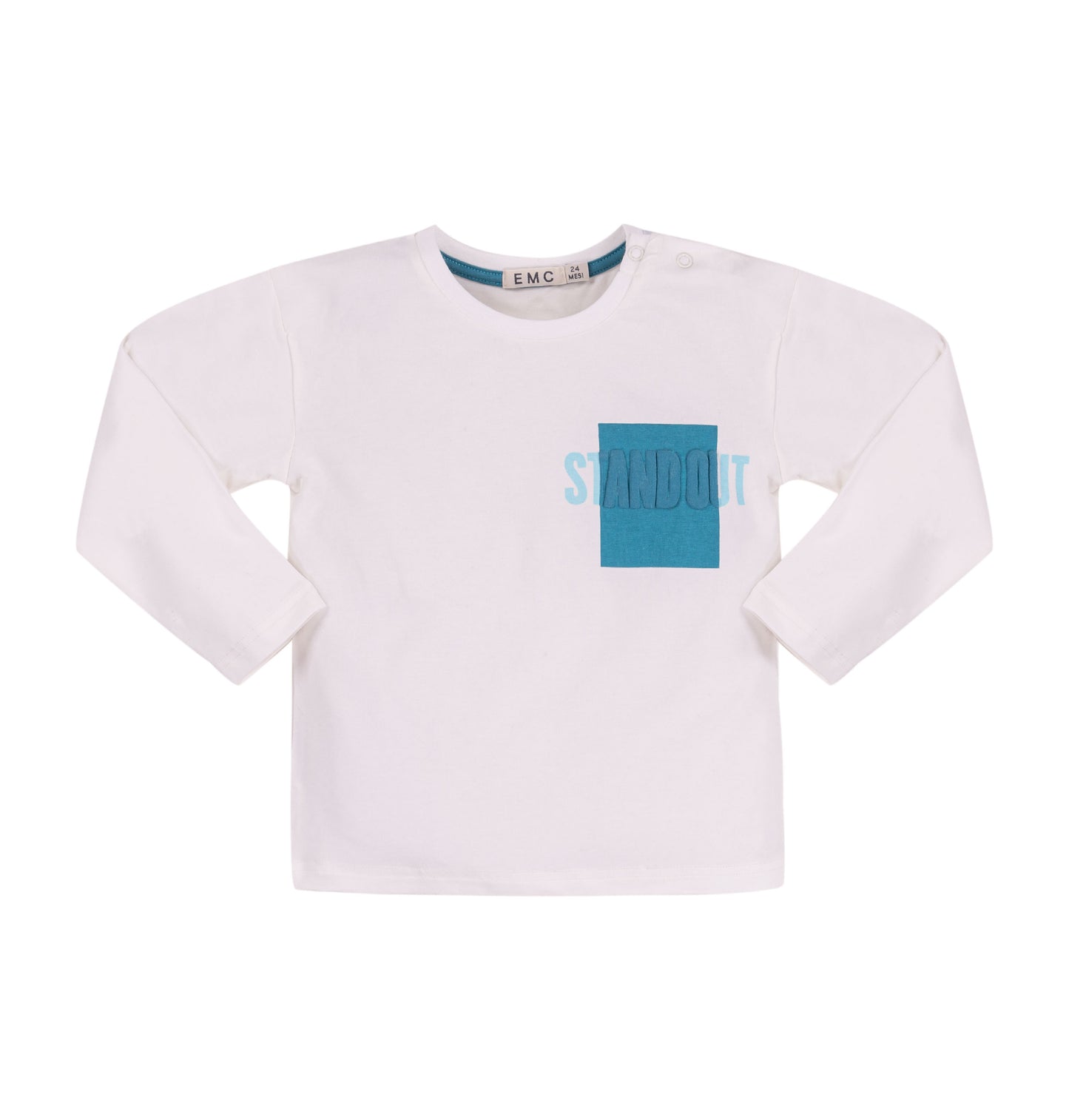 Ivory Cotton Long Sleeved Top