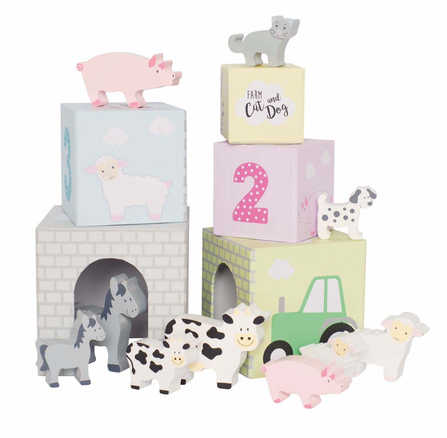 Animal stacking cubes