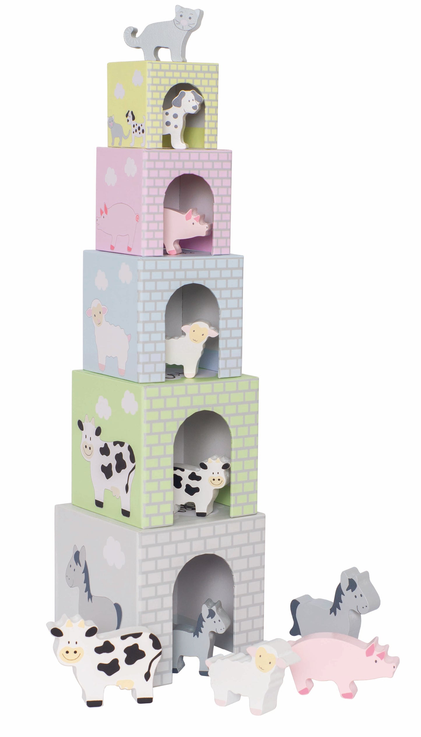 Animal stacking cubes