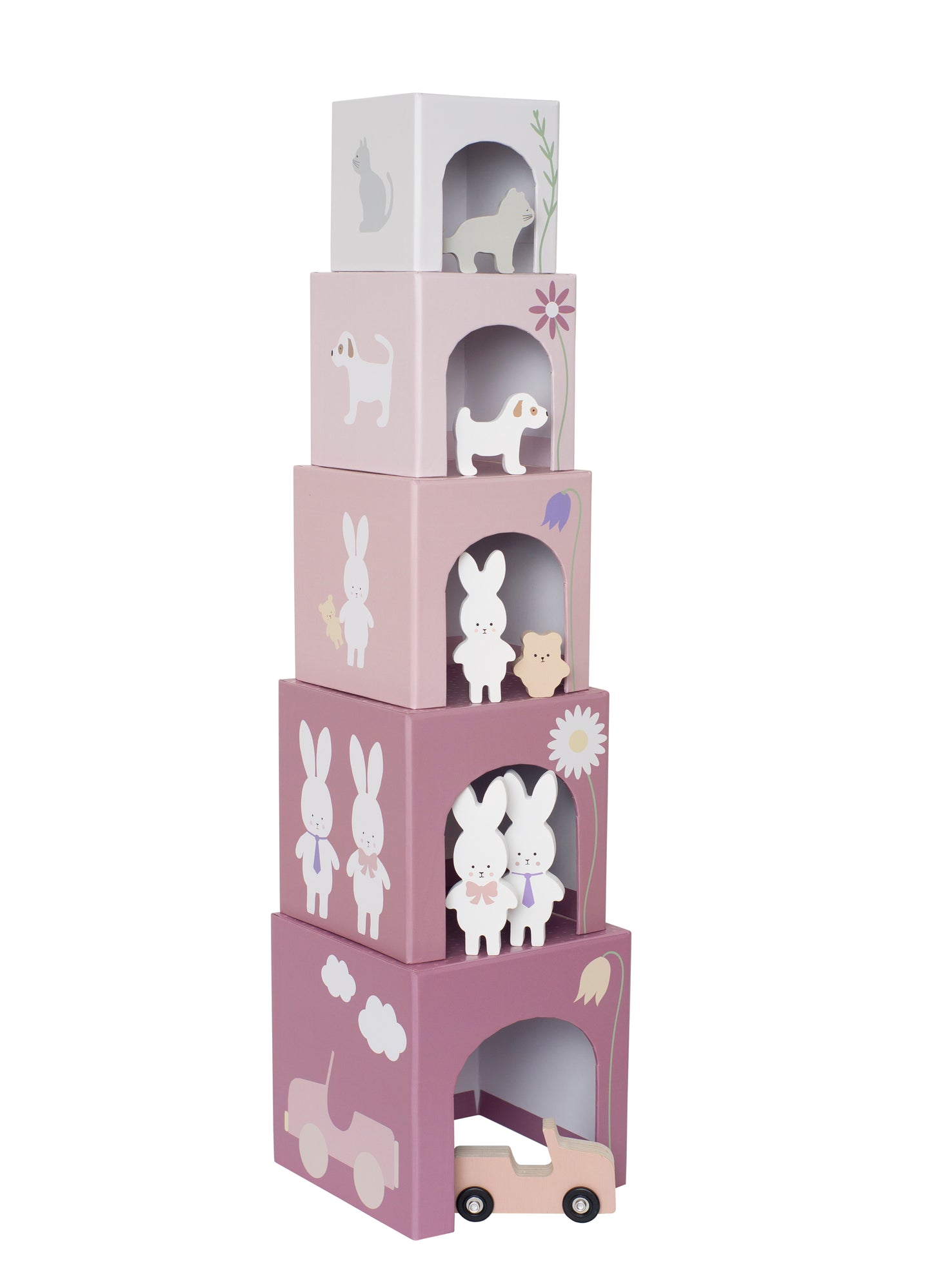 Stacking bunny family