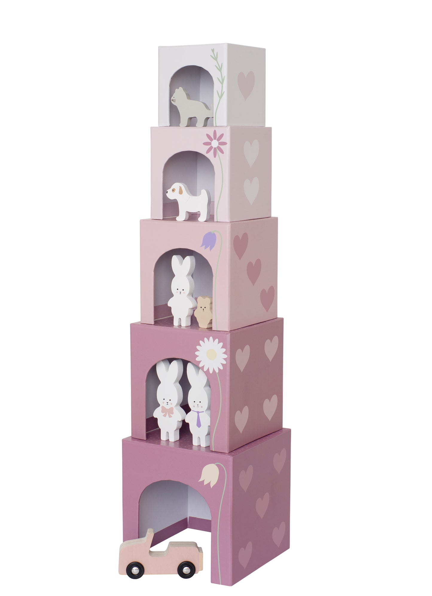 Stacking bunny family