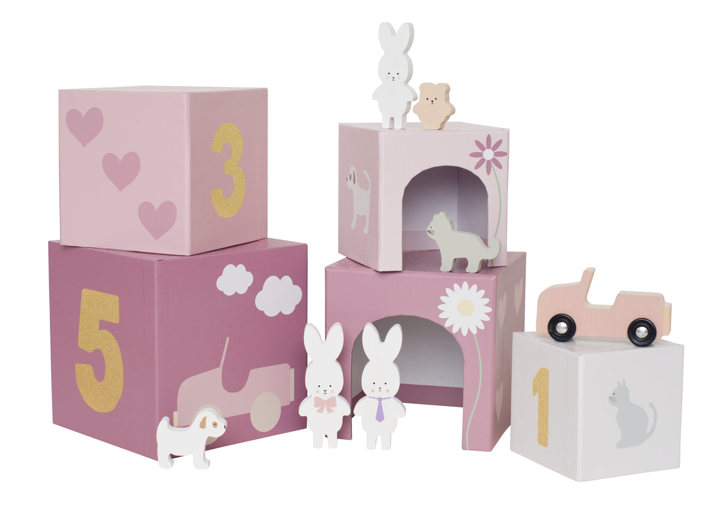 Stacking bunny family