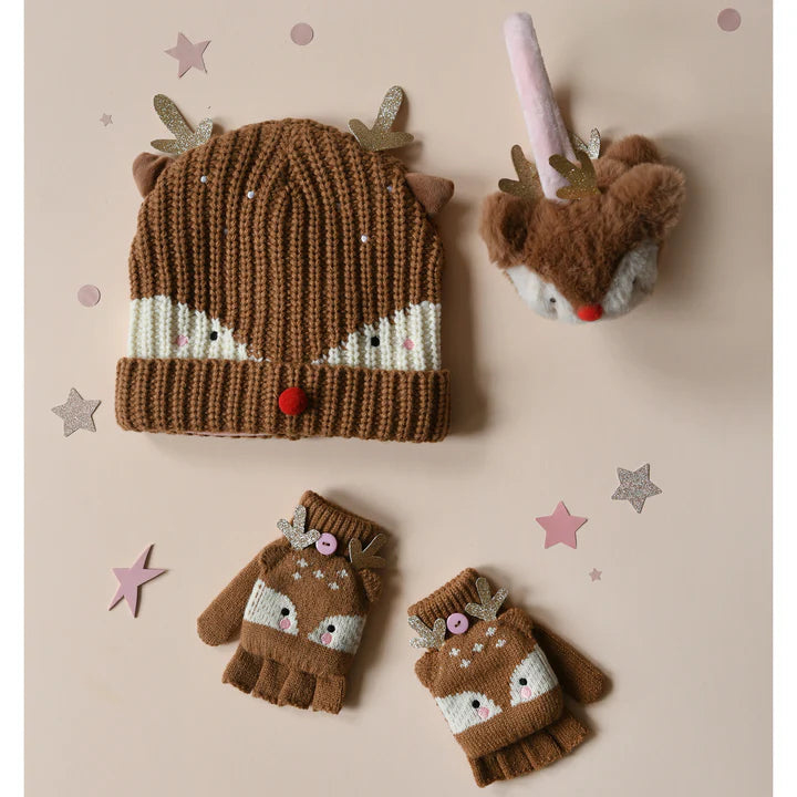 Little Reindeer Knitted Gloves