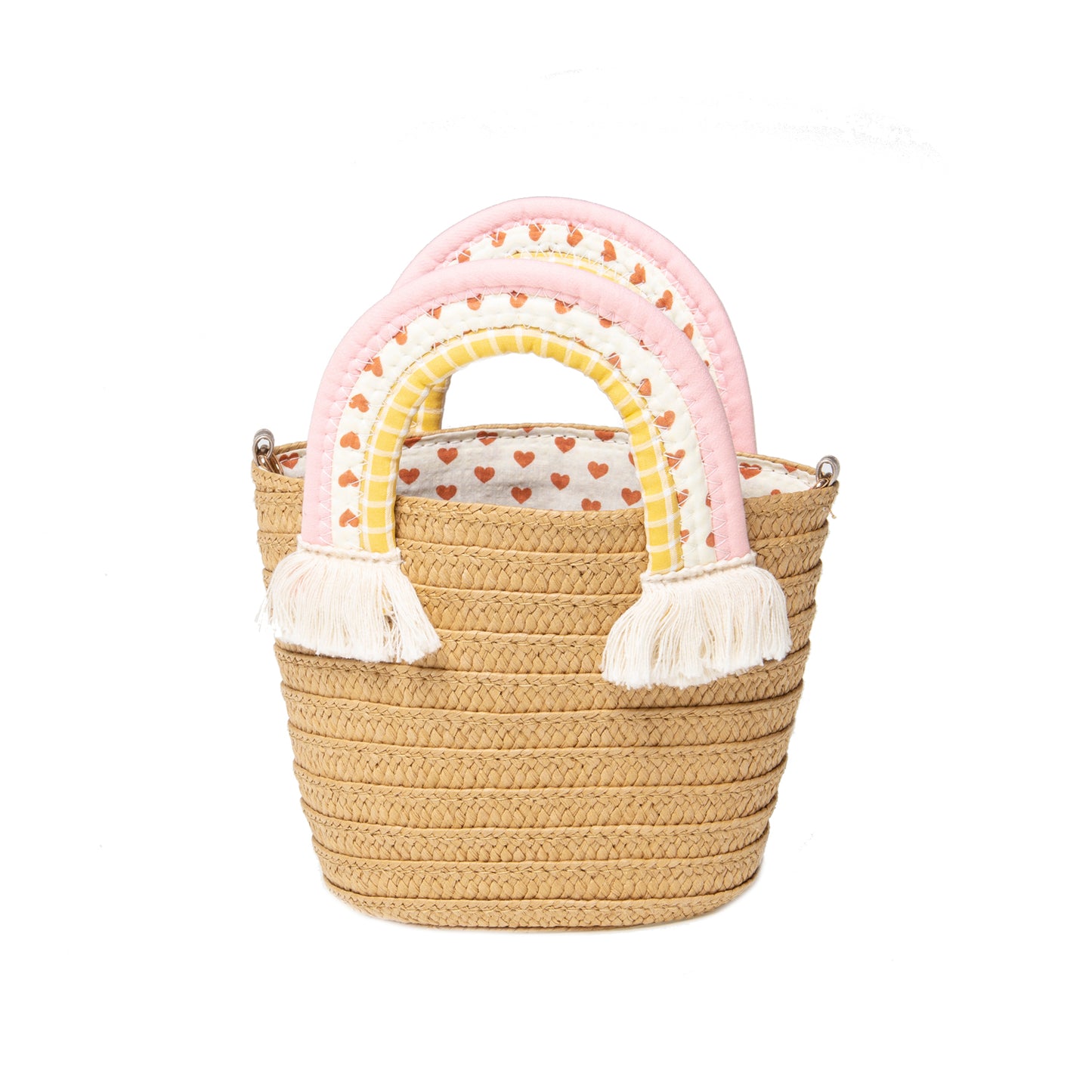 Rainbow handle basket